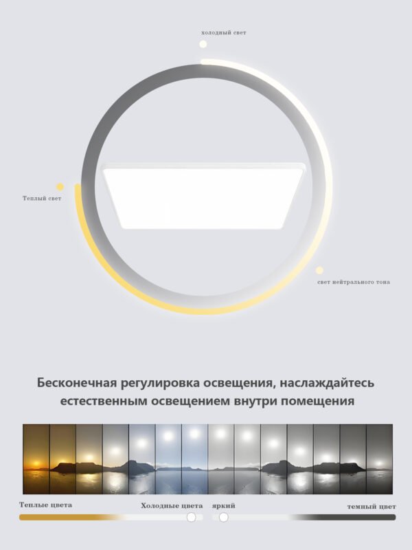 暖光对比 Потолочный светильник для защиты зрения 90*50*3cm
